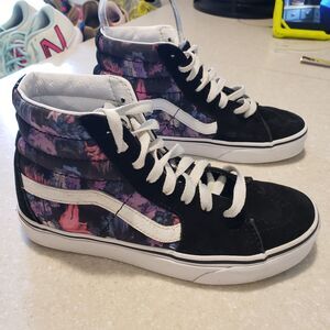 Vans Off the Wall High Top Tropical Floral Sneakers Shoes Size 5.5